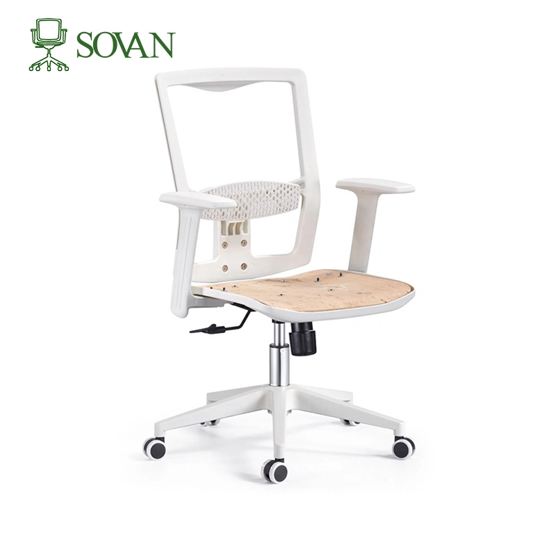 Ergonomic Work Chair Components Back Seat Arms