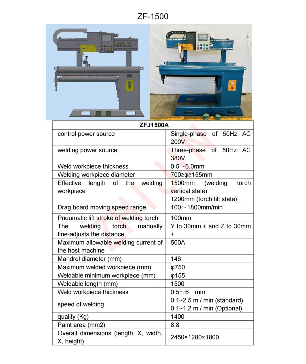 Desktop TIG/MIG Longitudinal/Circumferential/Straight/Circular/Ring/Girth/Circle Seam Automatic LPG Tank Water Heater Pipe Flange Welding Equipment