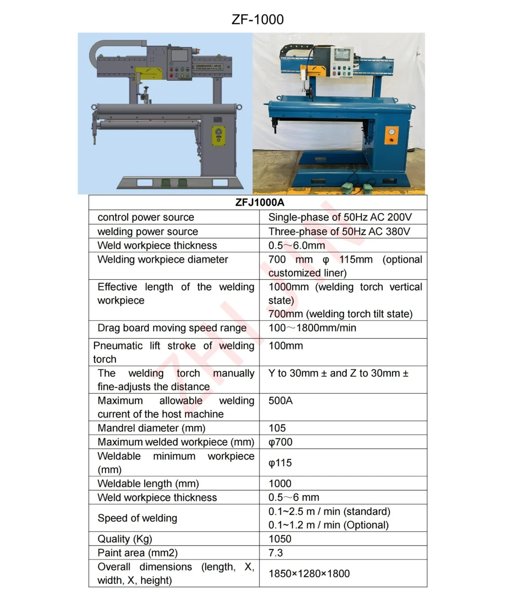 Desktop TIG/MIG Longitudinal/Circumferential/Straight/Circular/Ring/Girth/Circle Seam Automatic LPG Tank Water Heater Pipe Flange Welding Equipment